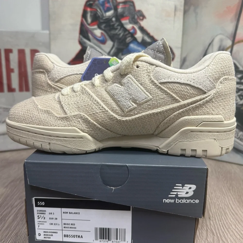 New Unisex New Balance 550 Sashiko Pack Linen BB550THA Size 5.5M/7W, 6M/7.5W - Picture 7 of 15
